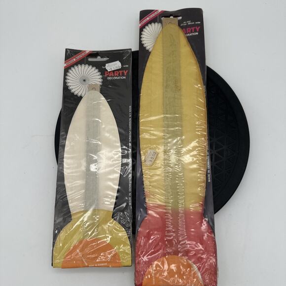 2 Vtg Amscan Multicolor Party Decoration Honeycomb Style Ball New Flowers - Picture 1 of 3